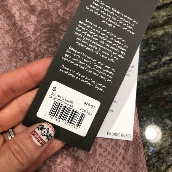 Glyder Snake Print Sultry Leggings Size Small - Picture 4 of 4